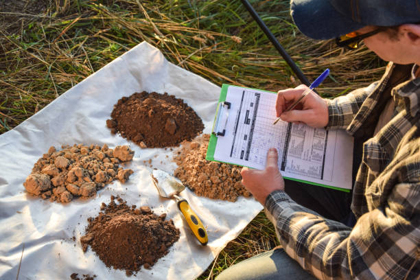 The logical first step in the process of soil analysis is soil sampling