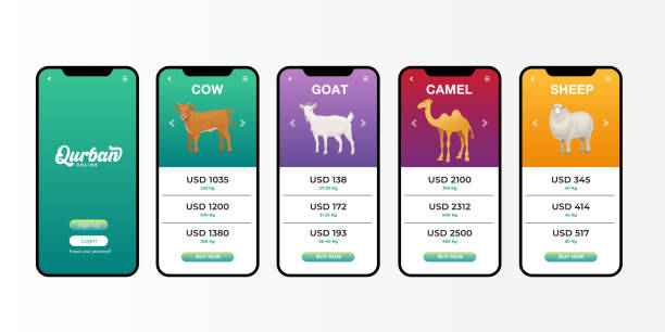 a mobile app designed for livestock farmers. It offers features for managing cattle, sheep, and goats