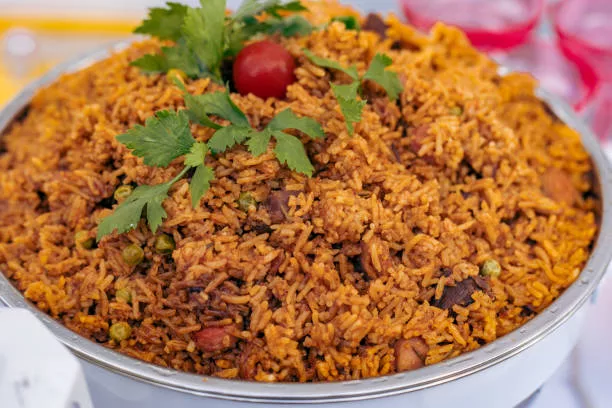 Jollof Rice, West African Dish.