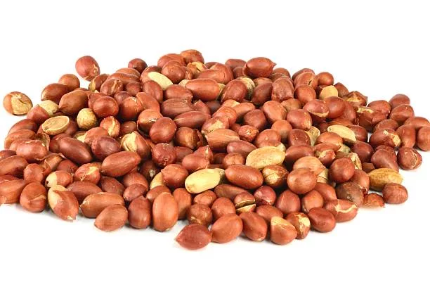 Spanish or red skinned roasted peanuts
